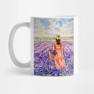 Lavender field Mug